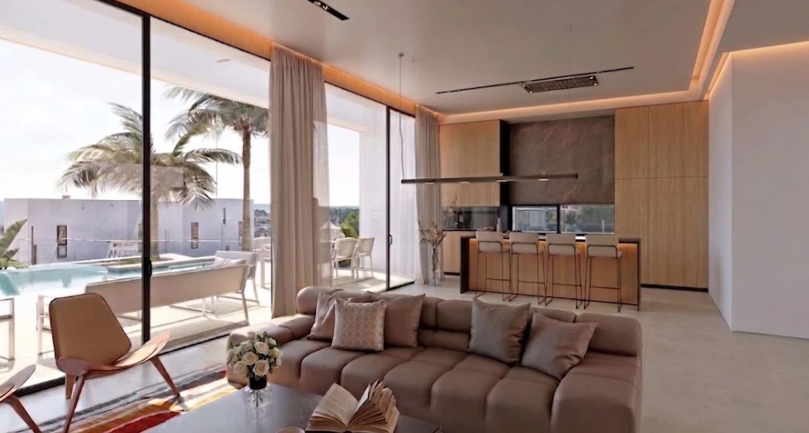 Villa de nueva construcción con vistas al mar y piscina infinita en Moraira