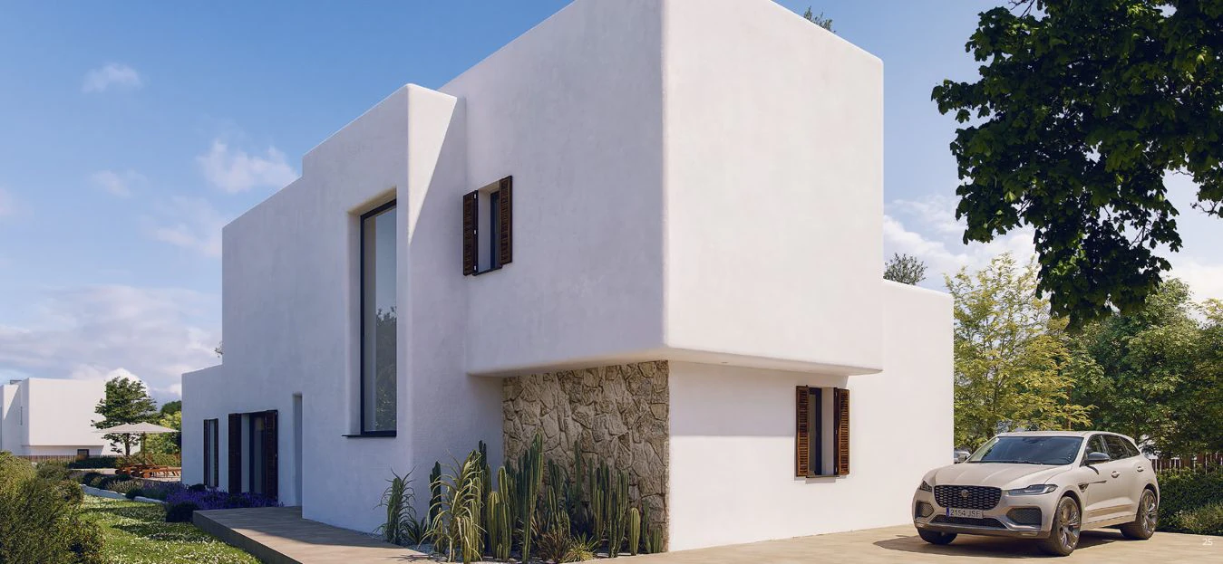 Villa de lujo de obra nueva en Les Rotes, Dénia, con piscina privada y amplio jardín