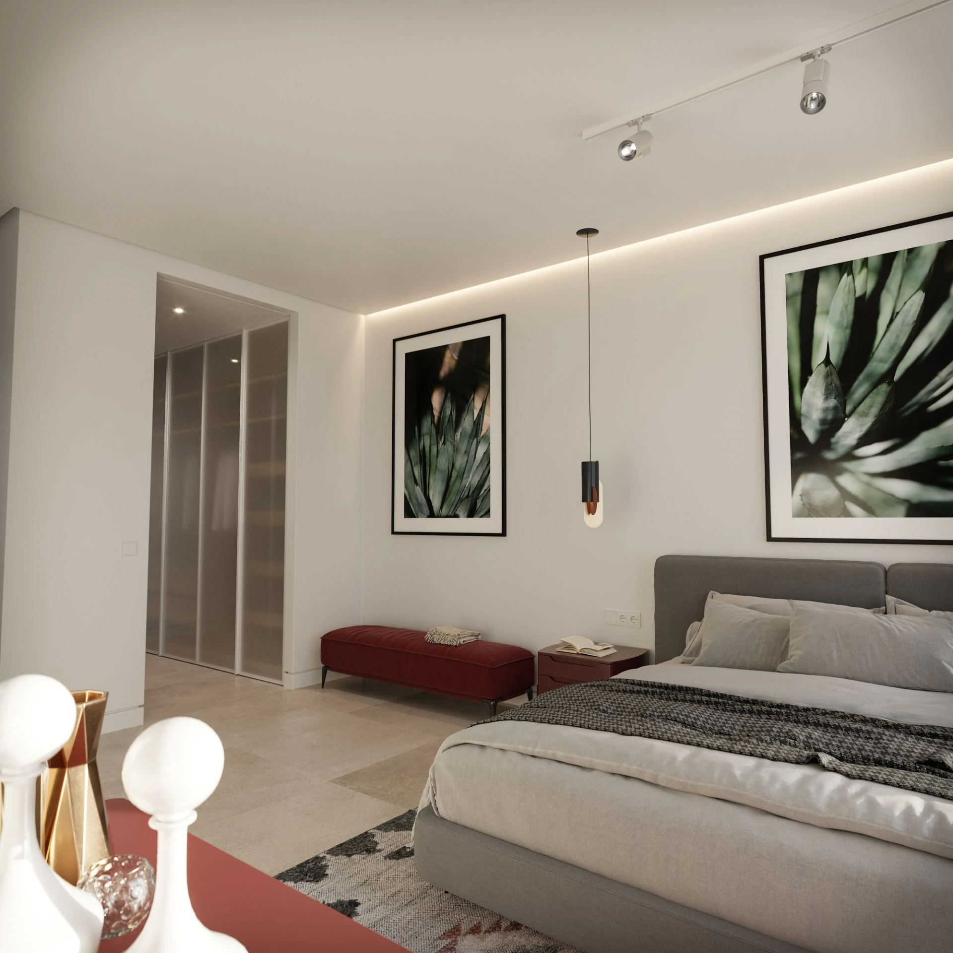 Villa de obra nueva en Sierra Cortina, Finestrat, con vistas panorámicas al mar y al skyline de Benidorm