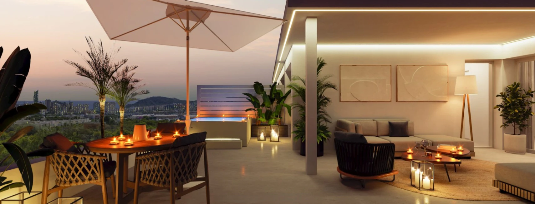 Apartamento en planta baja con jardín privado y amplias terrazas en entorno exclusivo mediterráneo en Sierra Cortina