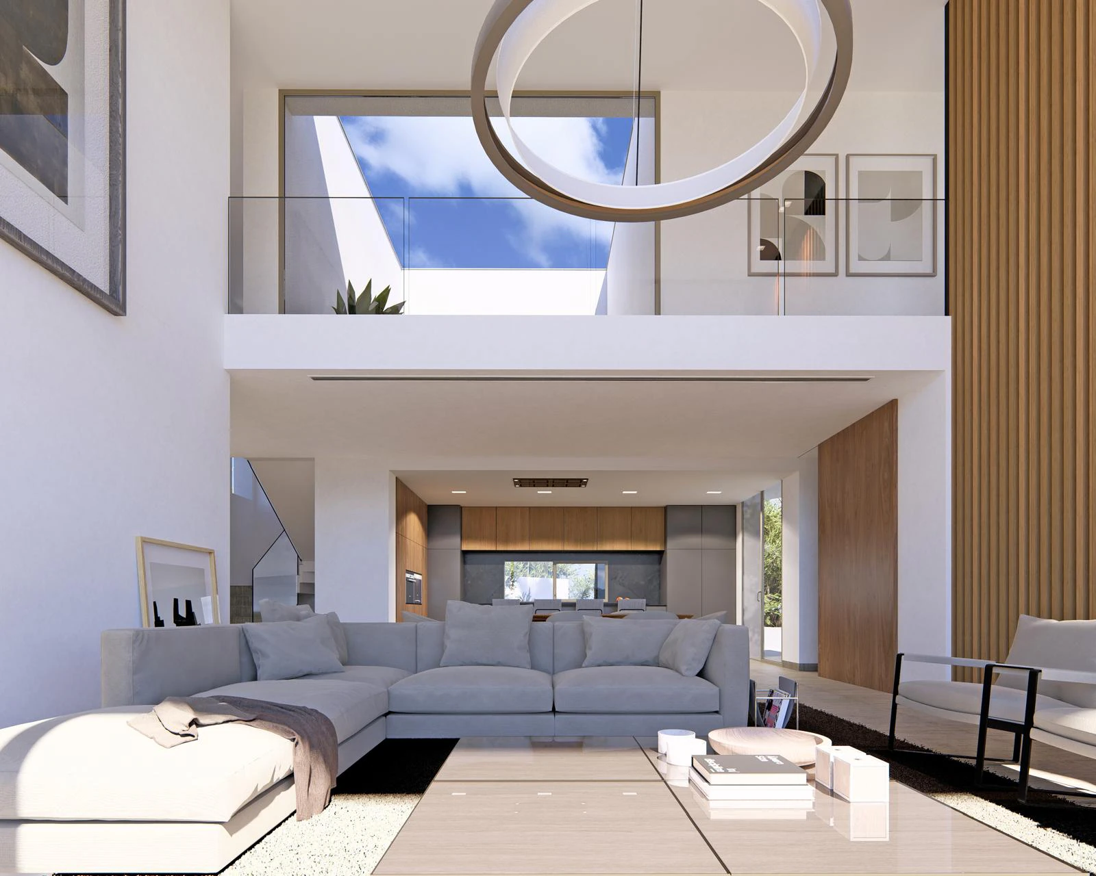 Luxe nieuwbouwvilla in Moraira met zeezicht, 5 suites, infinity zwembad en een eigentijds ontwerp.