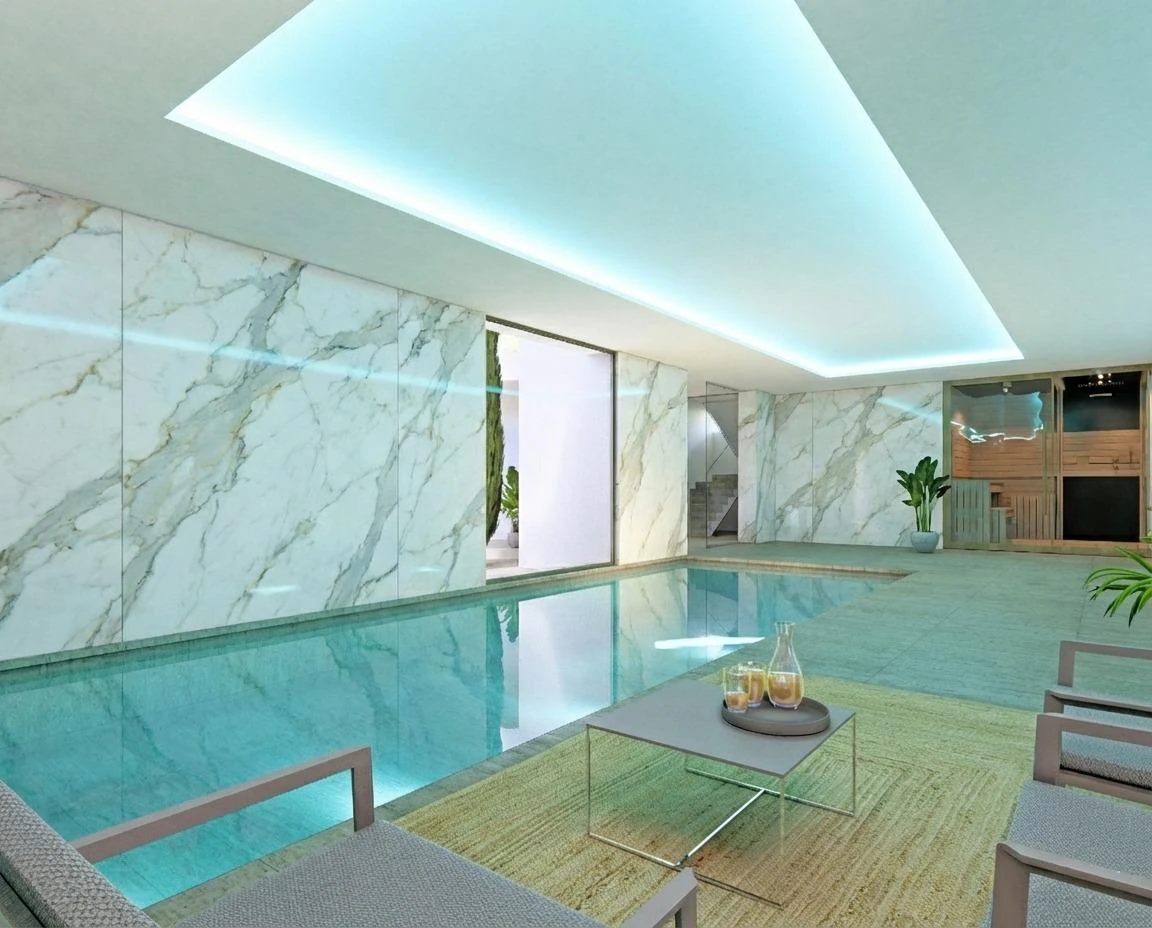 Luxe nieuwbouwvilla in Moraira met zeezicht, 5 suites, infinity zwembad en een eigentijds ontwerp.