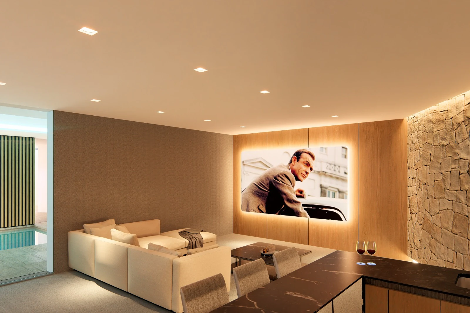 Luxe nieuwbouwvilla in Moraira met zeezicht, 5 suites, infinity zwembad en een eigentijds ontwerp.