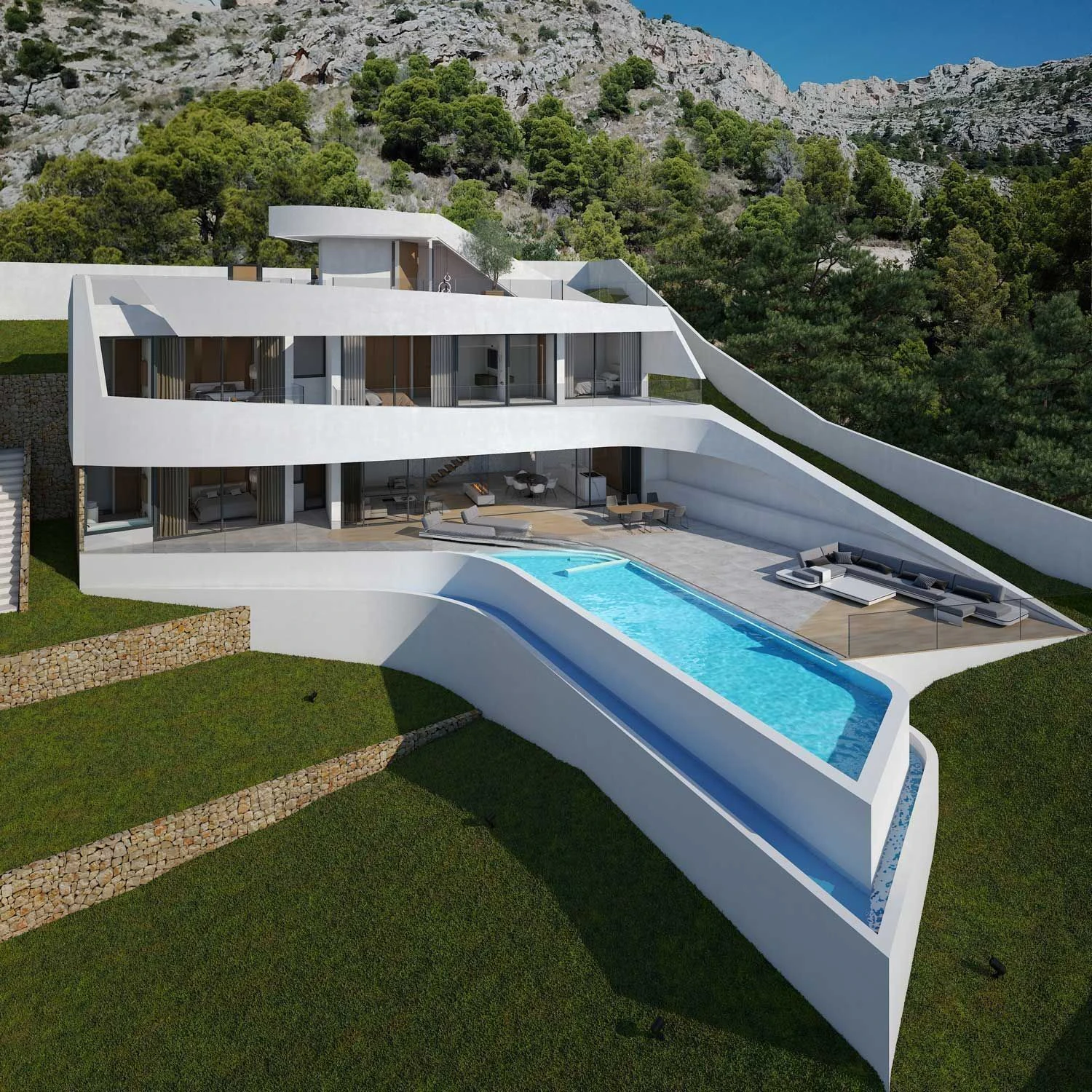Villa en venta con 4 dormitorios y piscina en Altea
