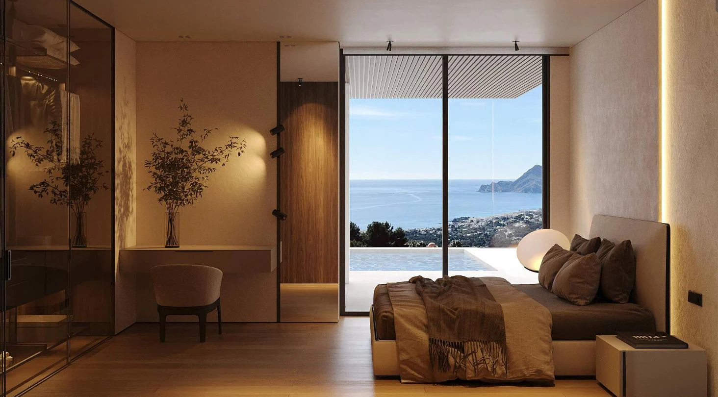 Villa de obra nueva con vistas al mar en venta en Sierra de Altea