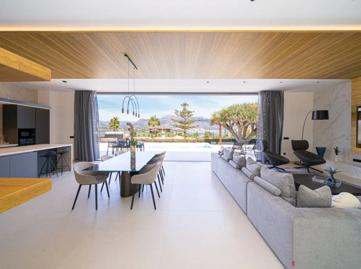Villa de lujo de obra nueva en El Albir con vistas panorámicas al mar
