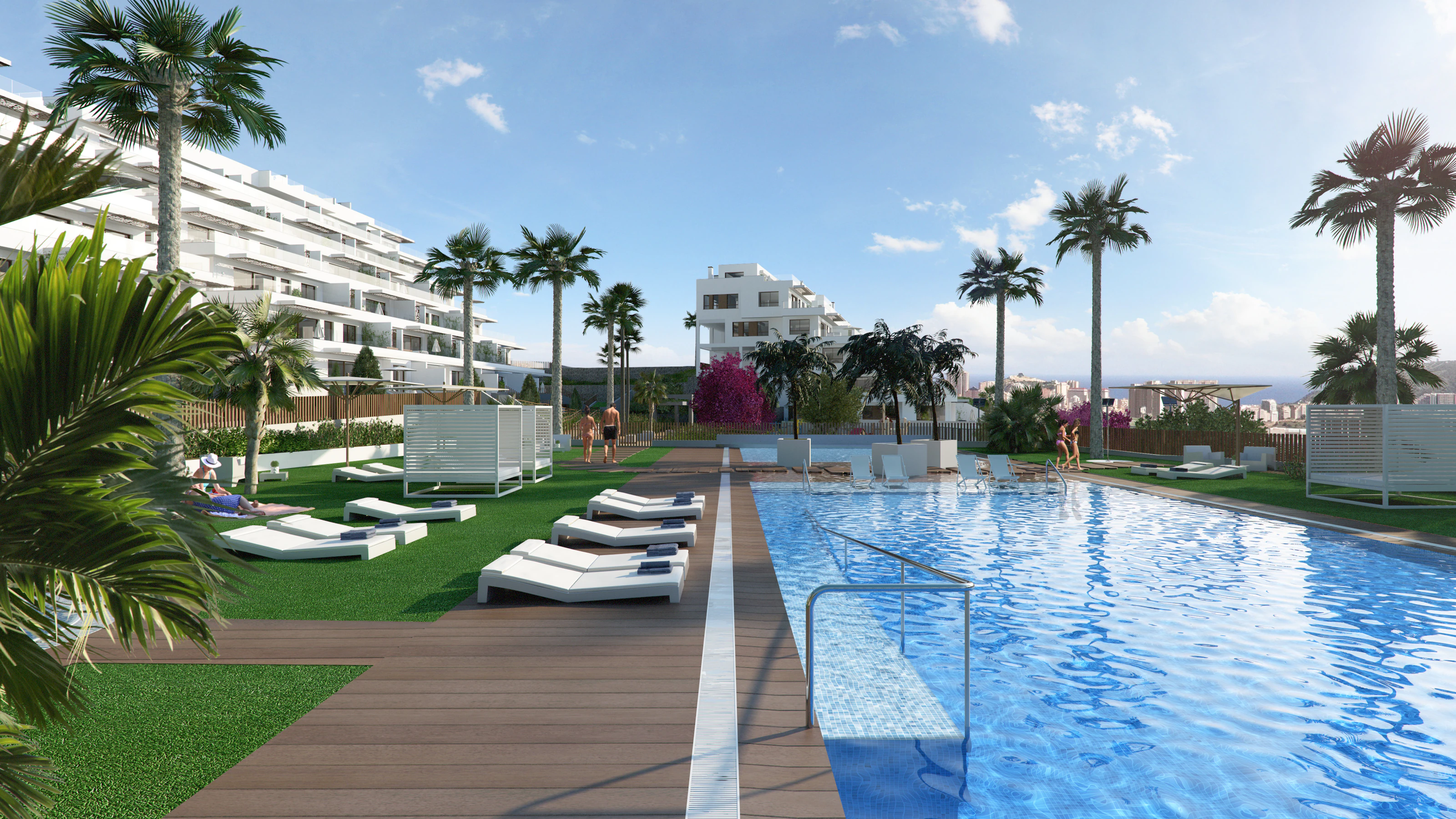 Apartamento Ático aterrazado con vistas al mar en Benidorm