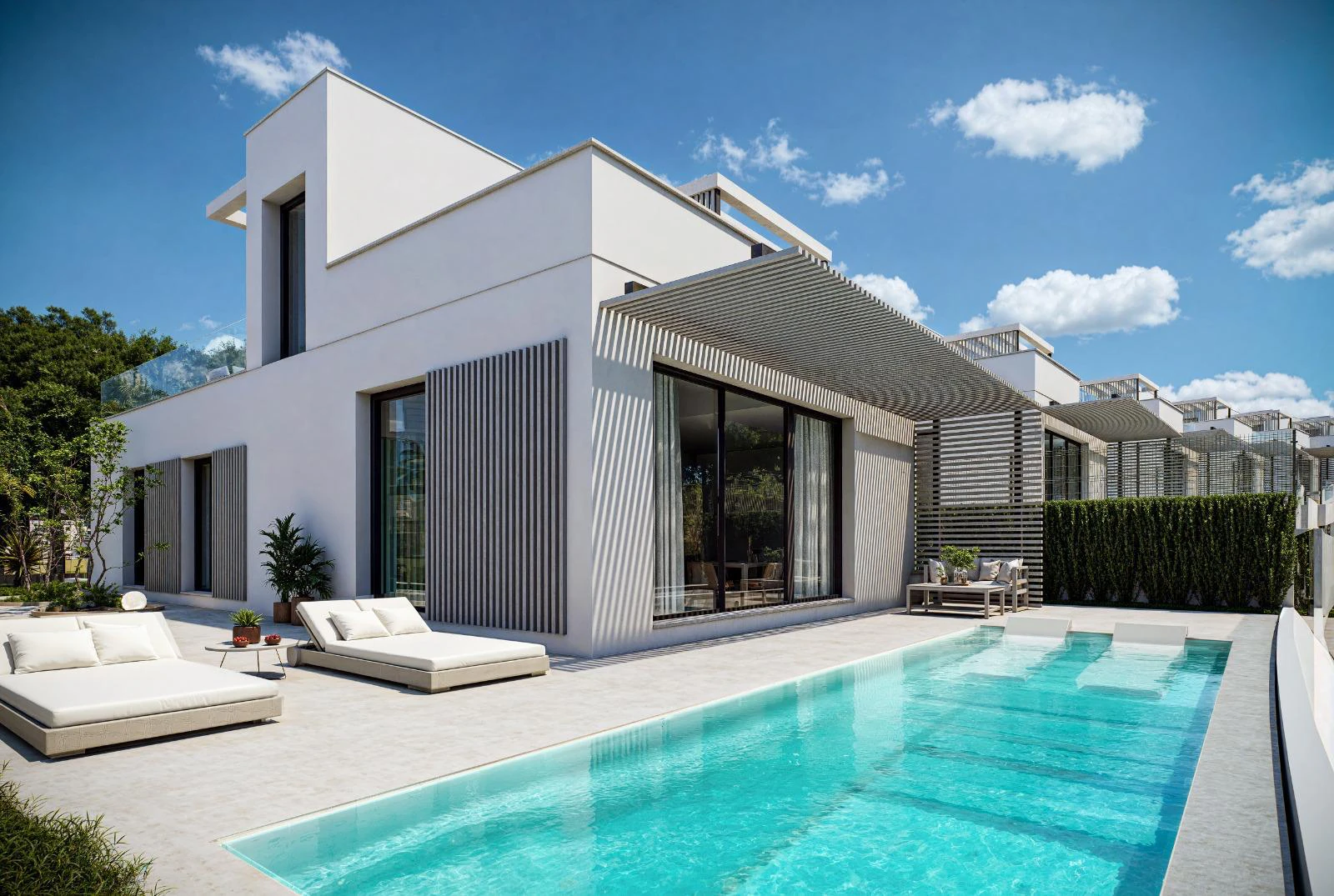 Obra nueva de villa moderna en venta en Finestrat, Sierra Cortina