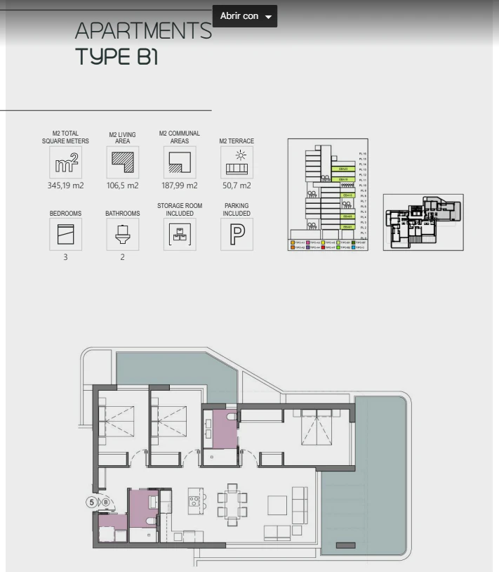 Apartamento de lujo en Calpe de 3 dormitorios