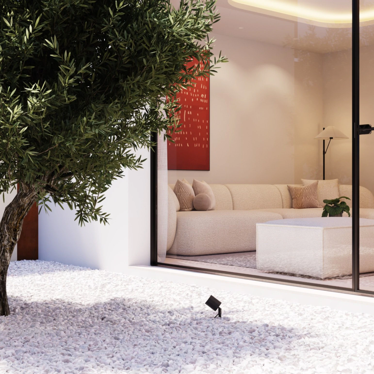 Villa independiente de una sola planta con diseño mediterráneo contemporáneo cerca de Benidorm