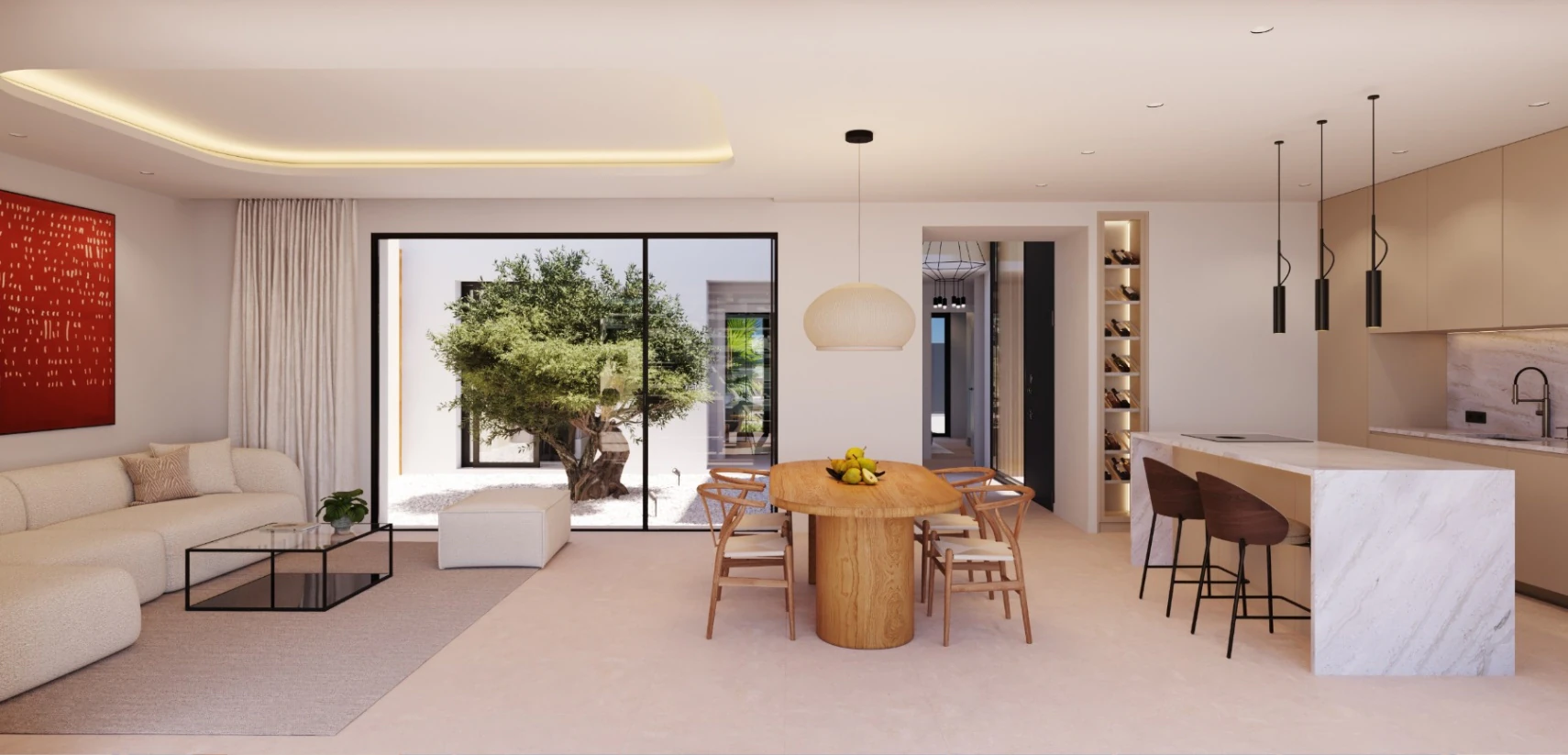 Villa independiente de una sola planta con diseño mediterráneo contemporáneo cerca de Benidorm