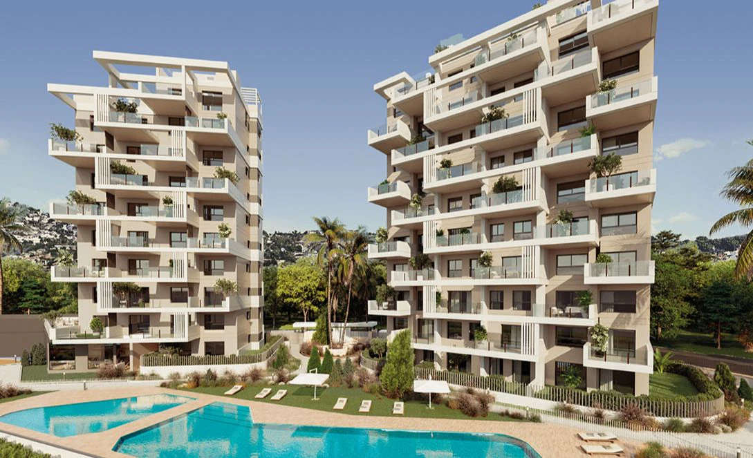 Apartamento en venta en Calpe con 3 dormitorios y piscina