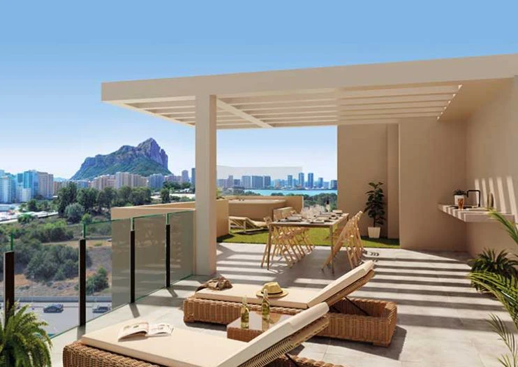 Apartamento en venta en Calpe con 3 dormitorios y piscina
