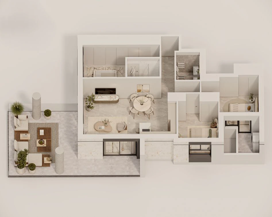 Exclusivo Apartamento de 3 Dormitorios en Calpe