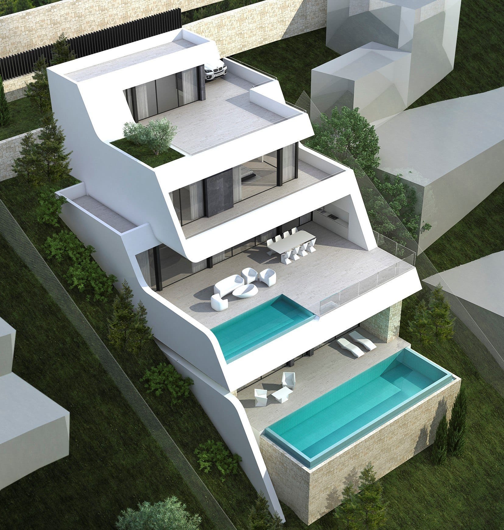 Proyecto para una villa de lujo con impresionantes vistas panorámicas sobre el mar Mediterráneo