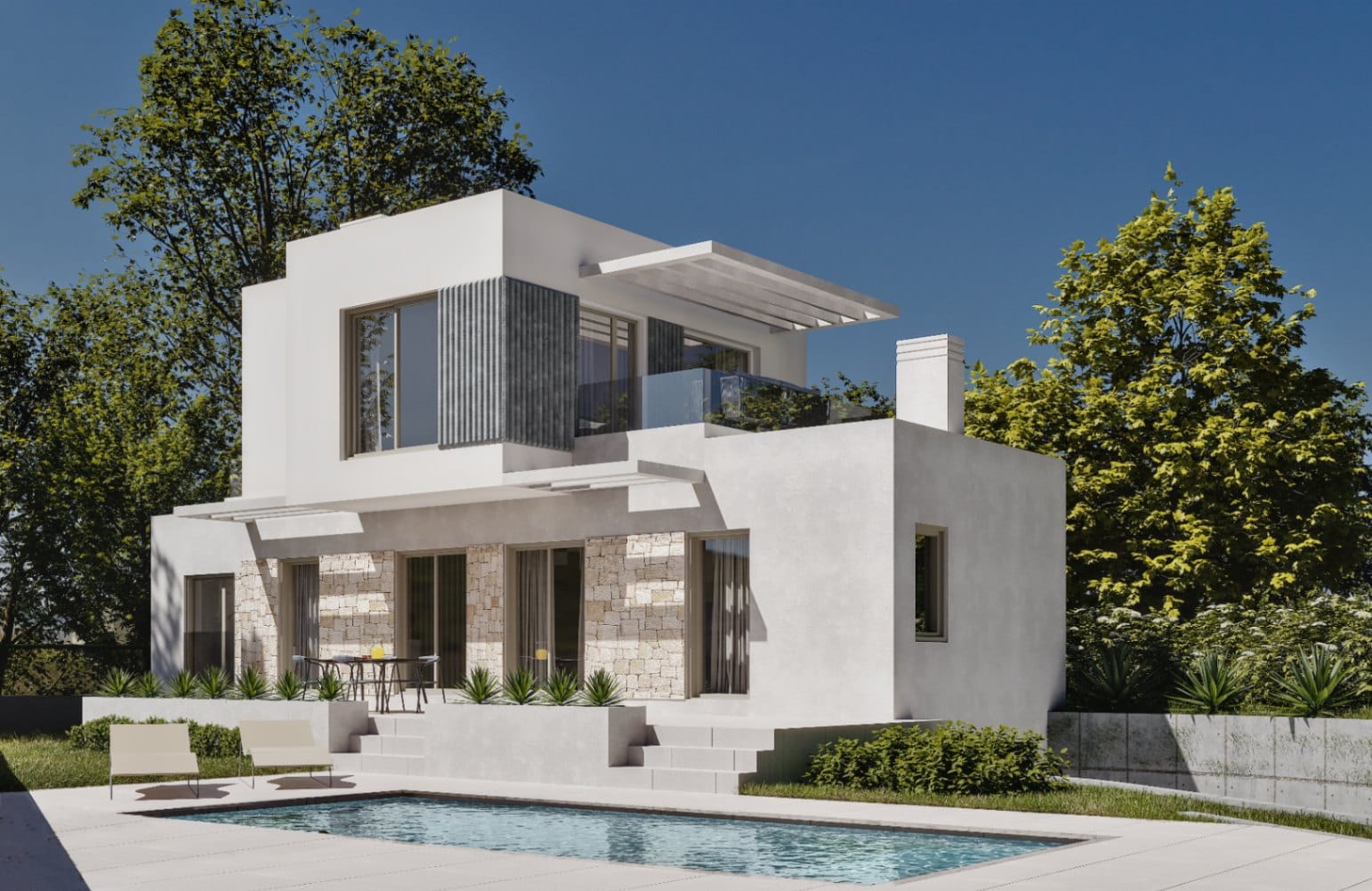 Residencial de obra nueva de villas de lujo en Finestrat