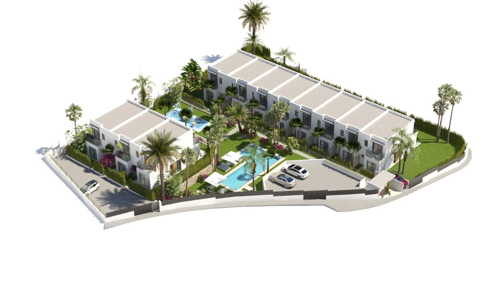 EN VENTA:  ADOSADOS DE OBRA NUEVA EN FINESTRAT A 3KM DEL MAR