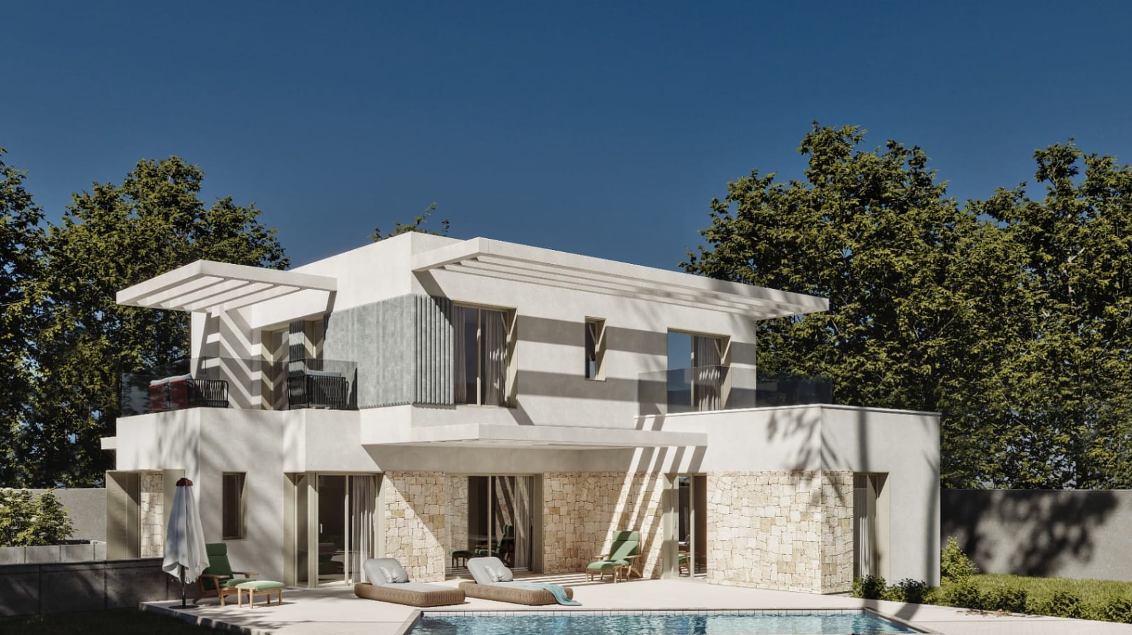 Residencial de obra nueva de villas de lujo en Finestrat