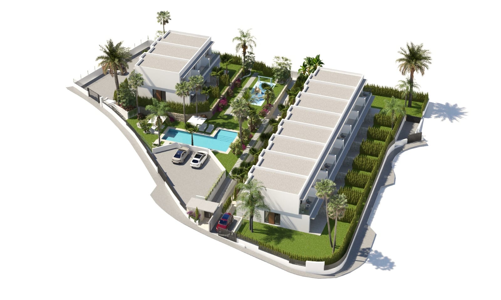 EN VENTA:  ADOSADOS DE OBRA NUEVA EN FINESTRAT A 3KM DEL MAR