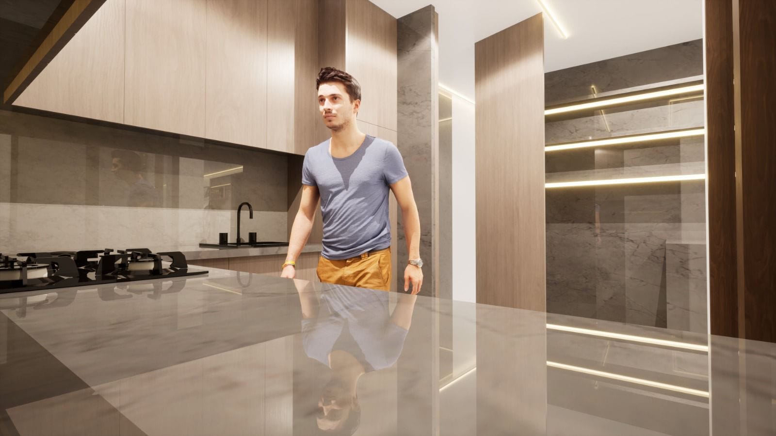 Adosado moderno de nueva construcción en el corazón de Calpe
