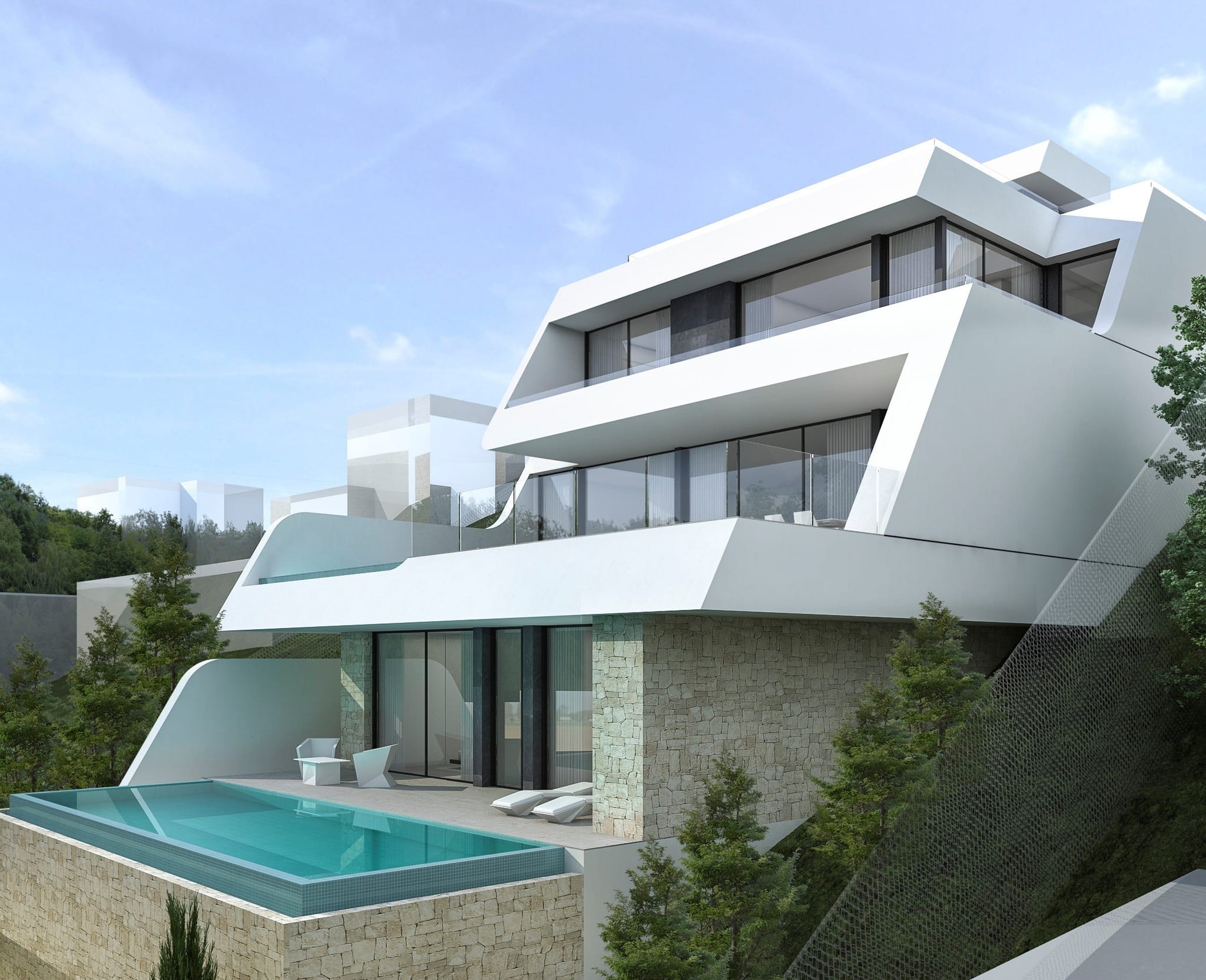 Proyecto para una villa de lujo con impresionantes vistas panorámicas sobre el mar Mediterráneo
