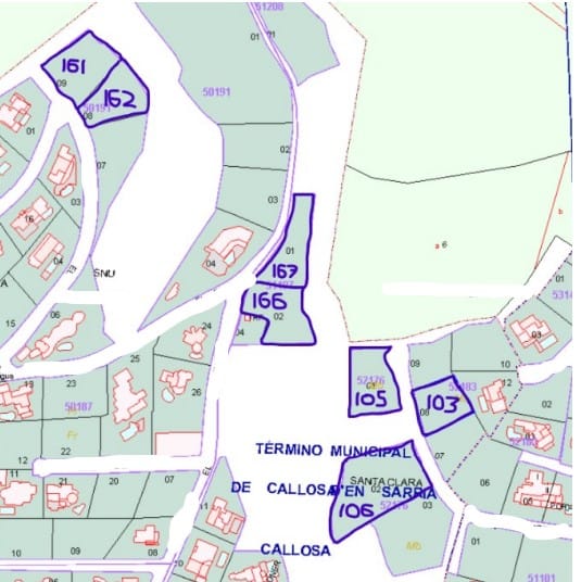 Se vende Conjunto de 7 Parcelas Urbanas en Callosa d'En Sarrià