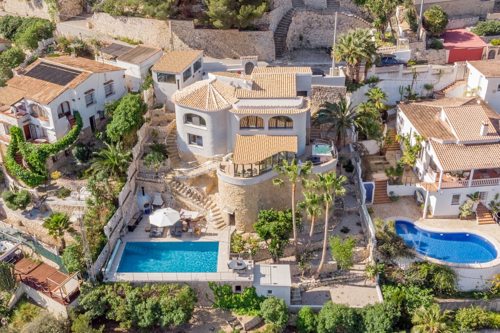 Villa moderna con vistas al mar a la venta en Calpe