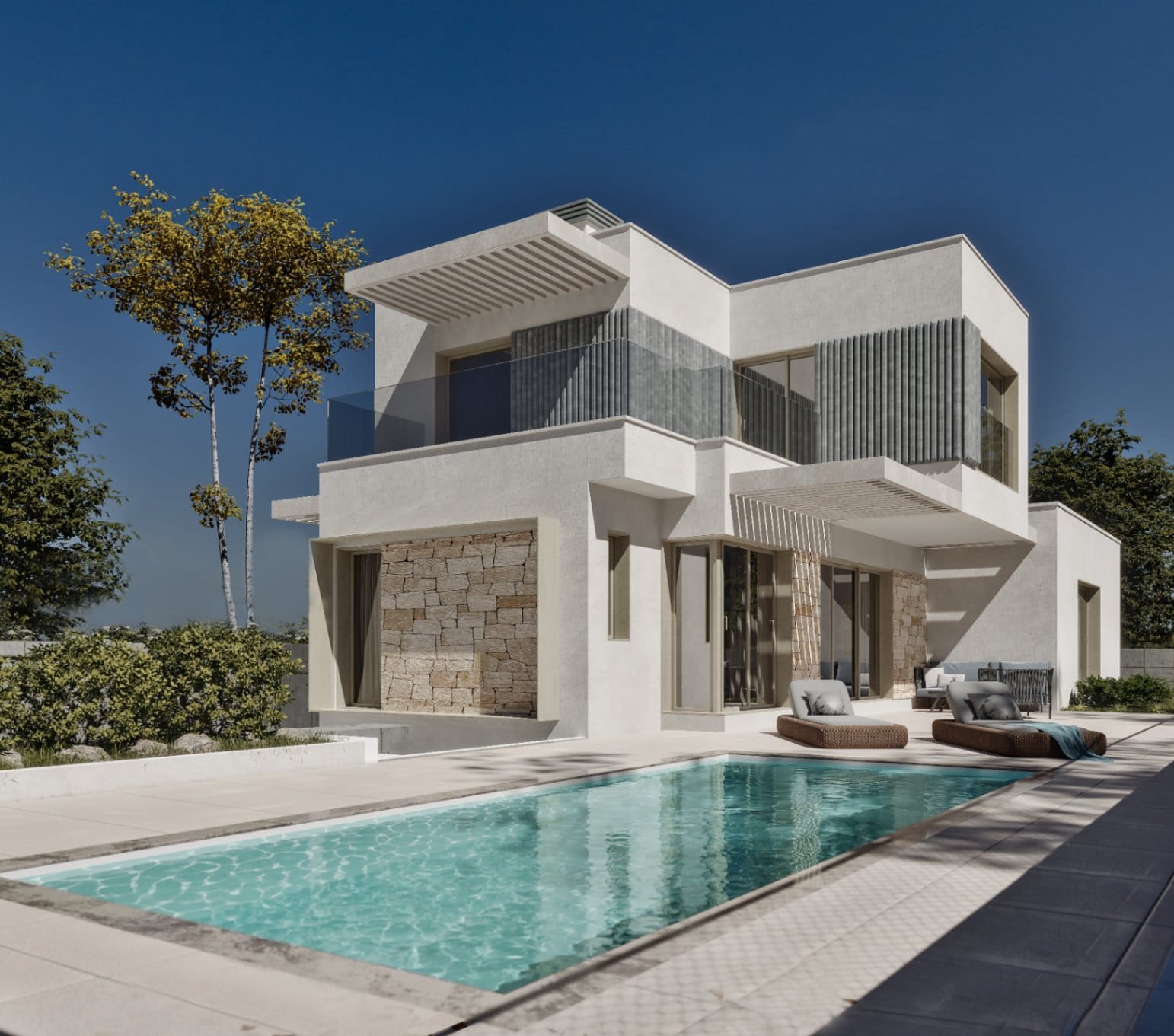 Residencial de obra nueva de villas de lujo en Finestrat