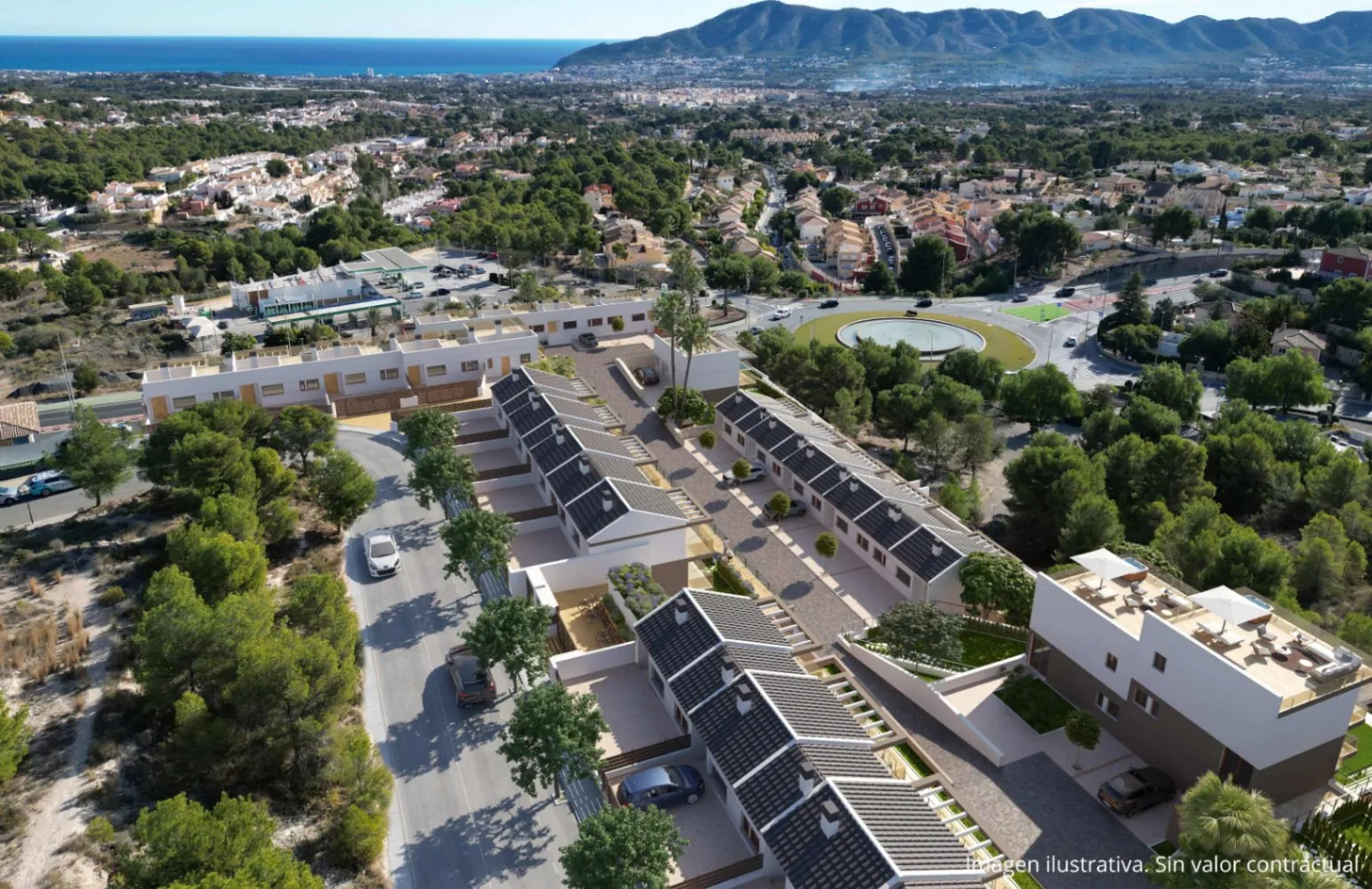 COMPLEJO DE 28 VIVIENDAS EN LA NUCIA CON VISTAS AL MAR