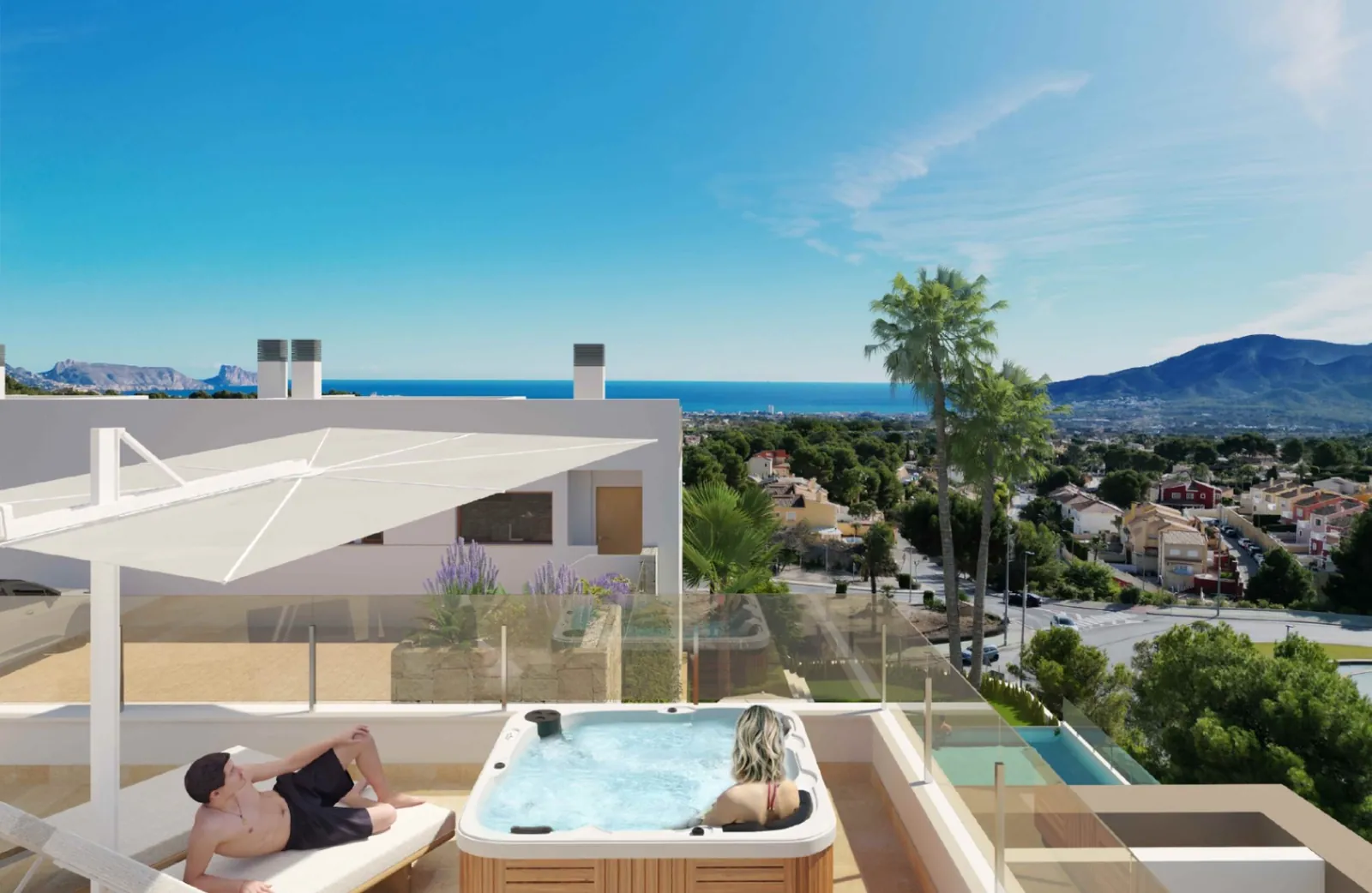 COMPLEJO DE 28 VIVIENDAS EN LA NUCIA CON VISTAS AL MAR
