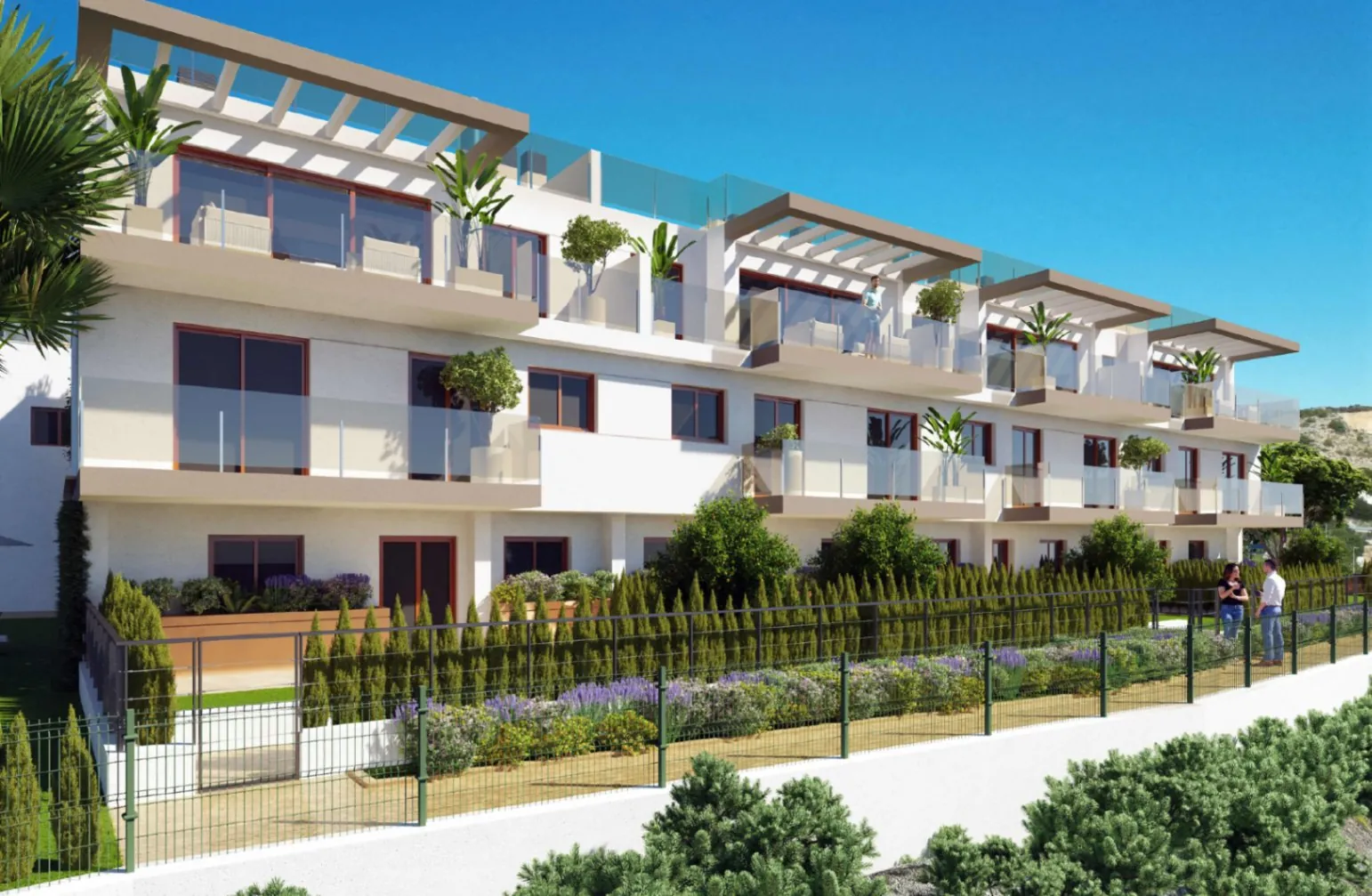 COMPLEJO DE 28 VIVIENDAS EN LA NUCIA CON VISTAS AL MAR