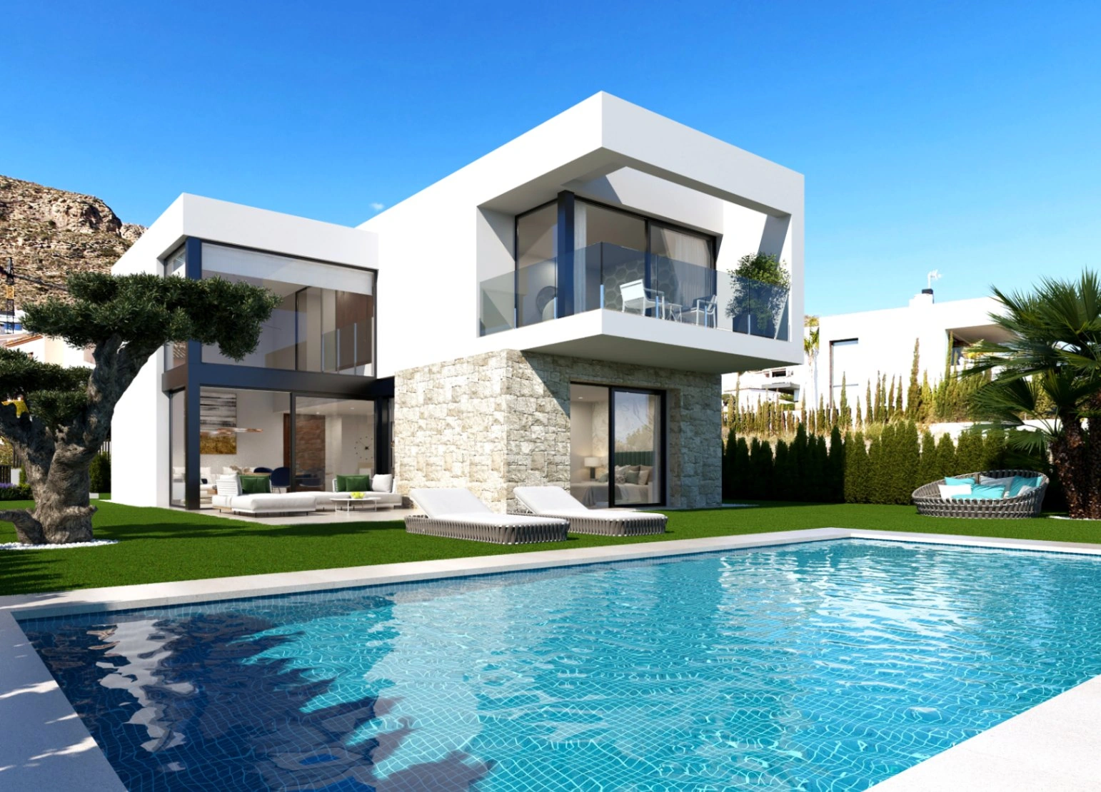 VILLA MODERNA CON PISCINA PRIVADA A LA VENTA EN FINESTRAT