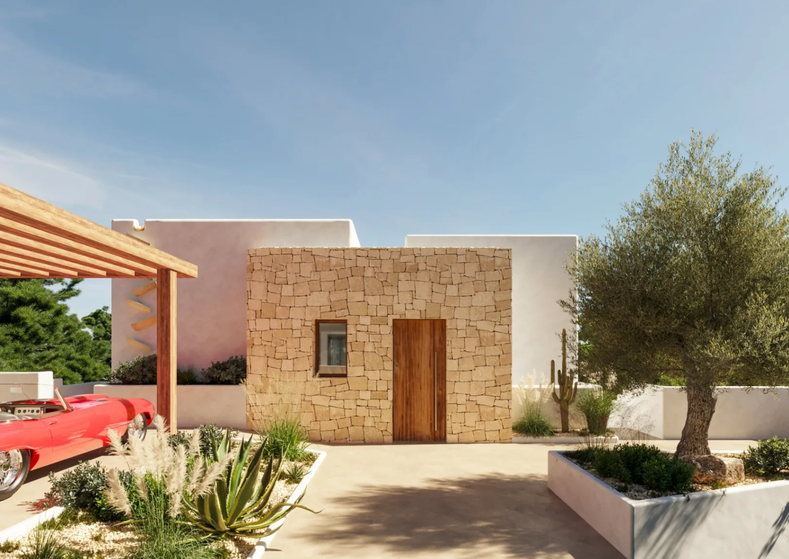 Villa Mediterránea de Obra Nueva con Piscina, Cerca de Moraira