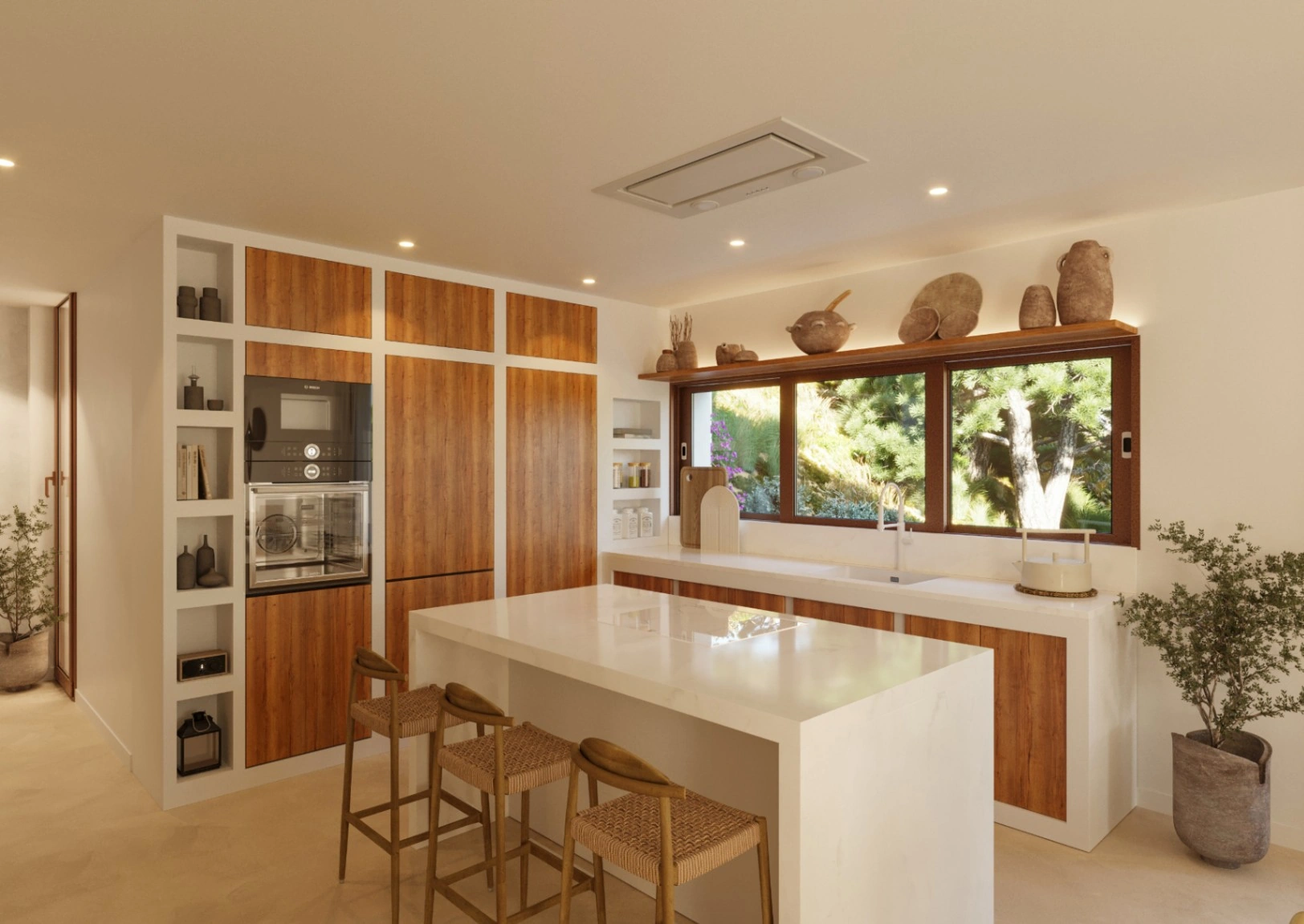 Villa Mediterránea de Obra Nueva con Piscina, Cerca de Moraira