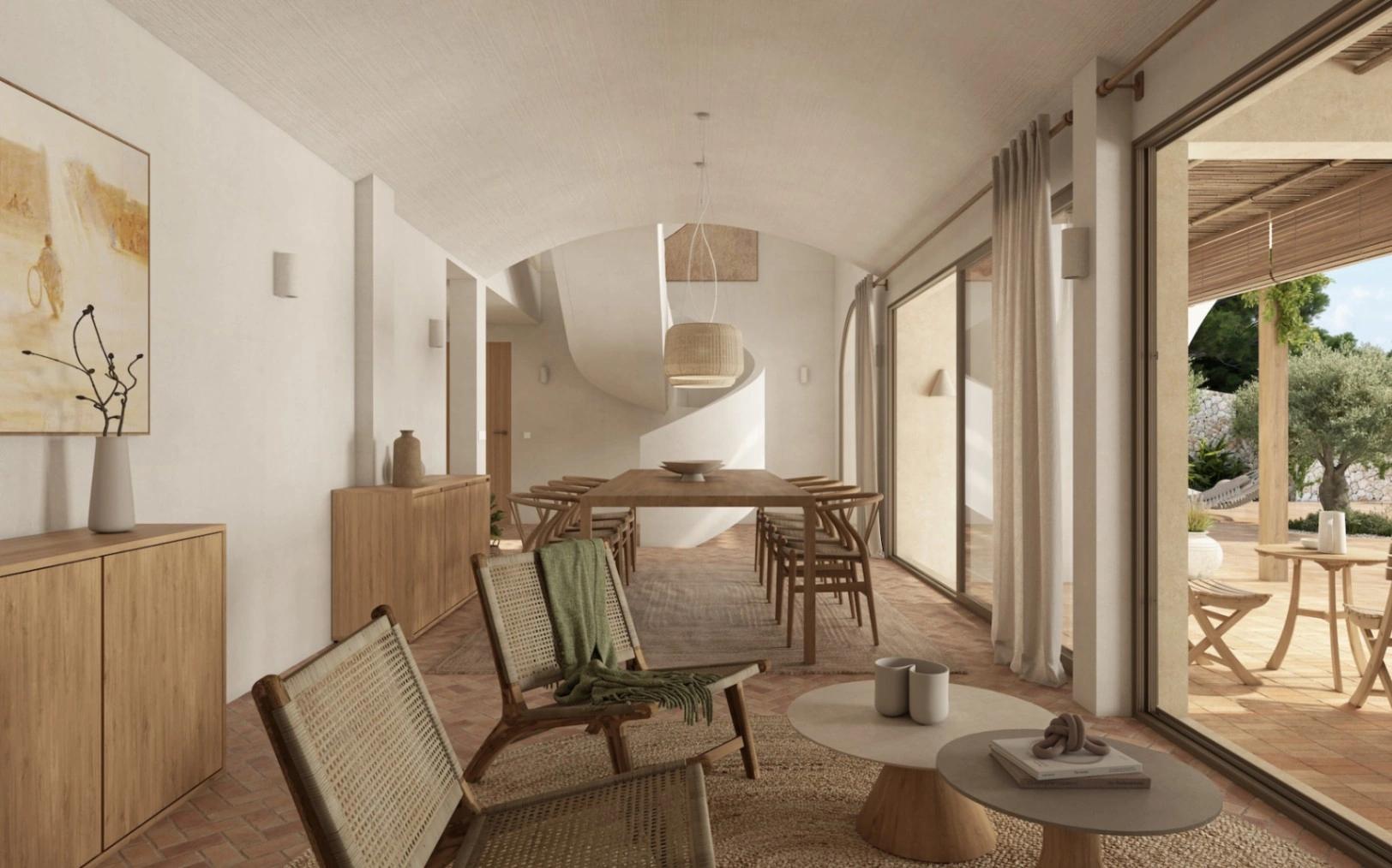Villa mediterránea con diseño elegante y armonía entre interior y exterior en Calpe