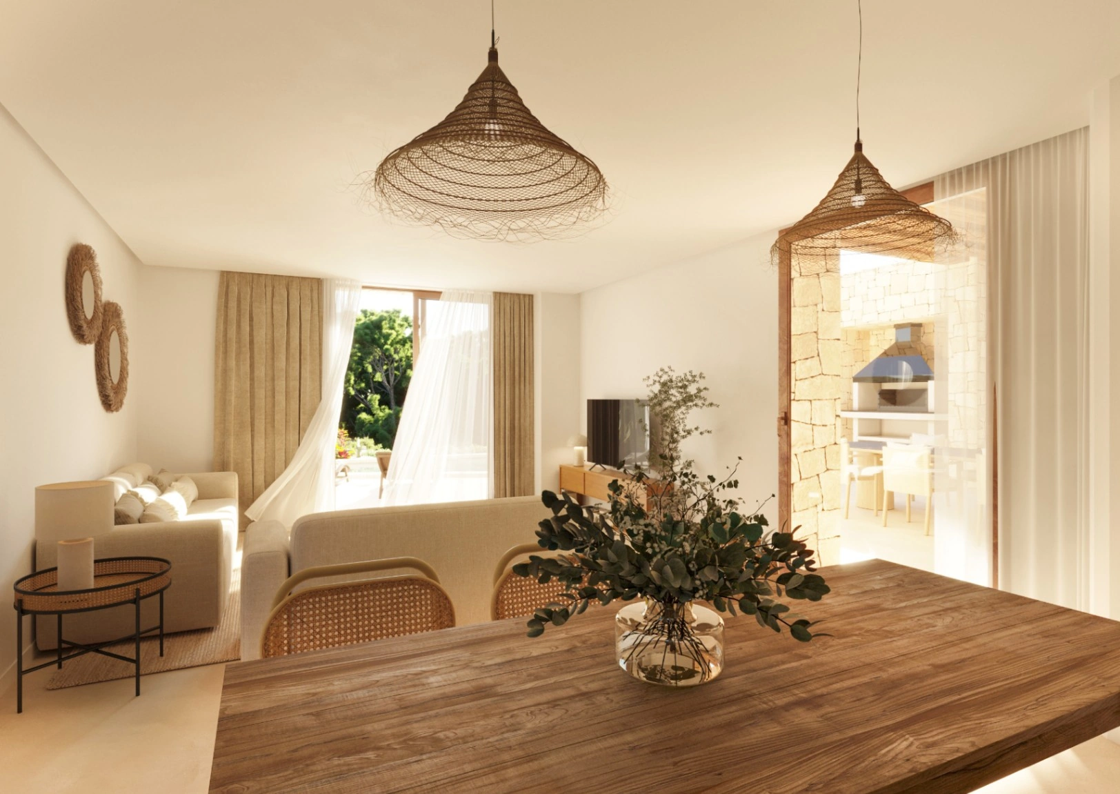 Villa Mediterránea de Obra Nueva con Piscina, Cerca de Moraira