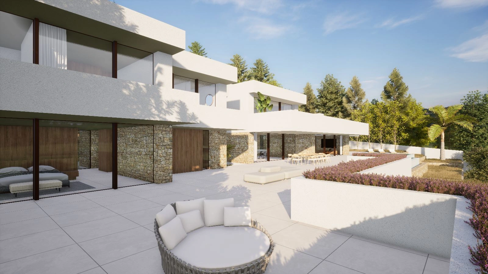 VILLA DE ESTILO IBICENCO A LA VENTA EN MORAIRA