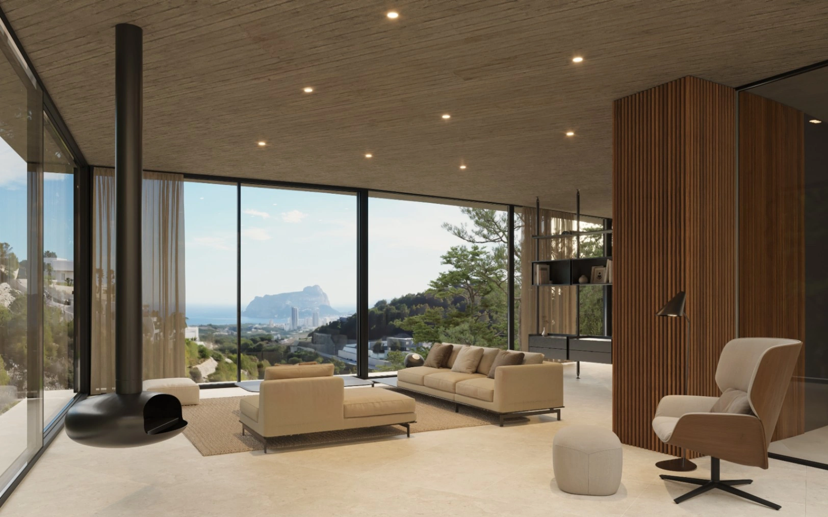 VILLA DE LUJO CON DISEÑO ÚNICO EN CONSTRUCCIÓN CON VISTAS AL MAR EN BENISSA