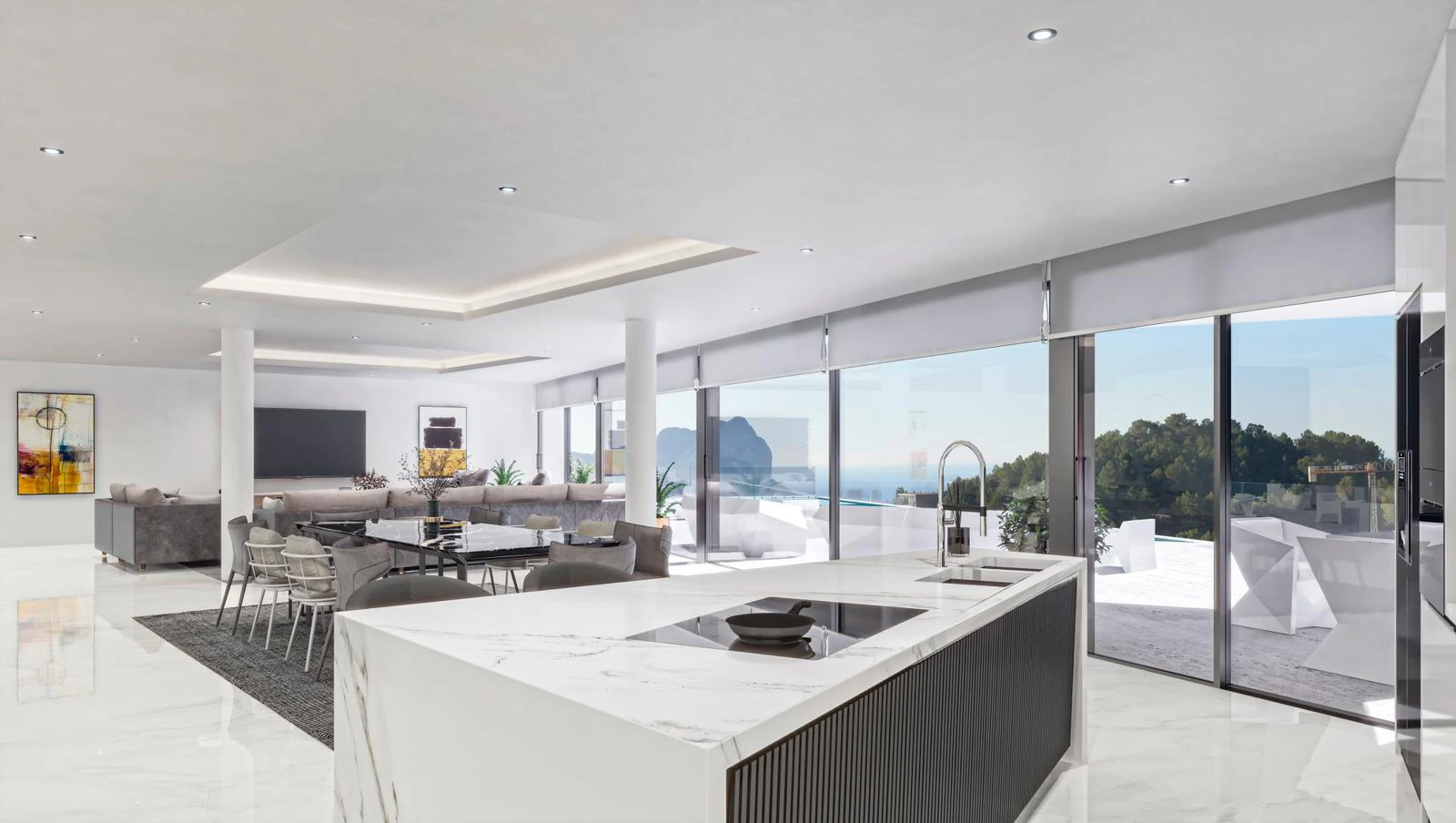 Exclusiva Villa Moderna con Vistas Panorámicas al Mar en Raco de Galeno, Benissa