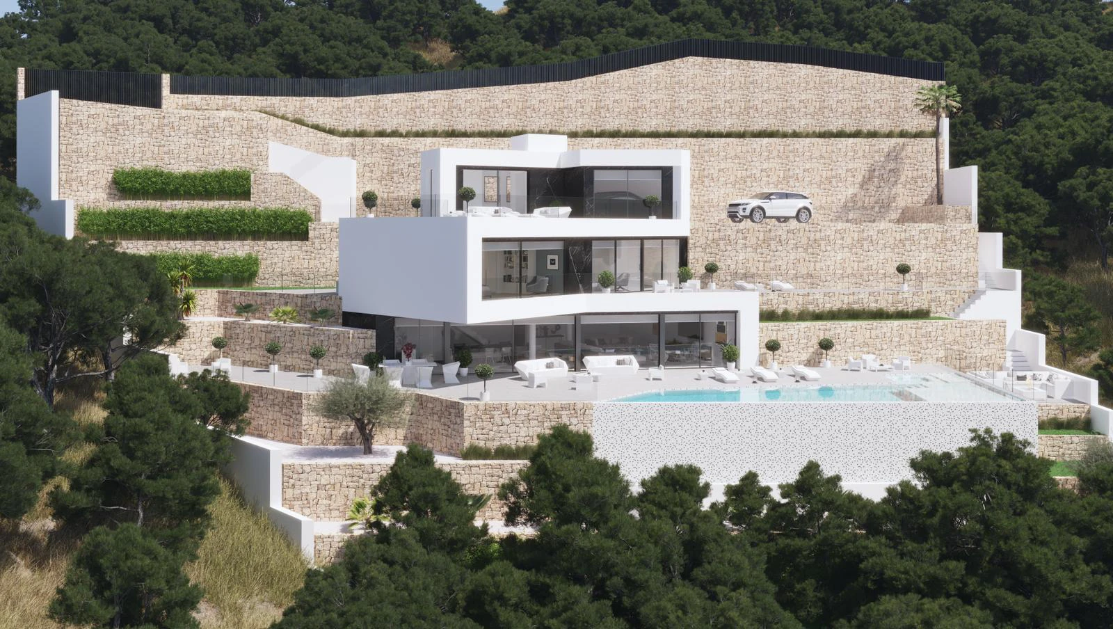 Exclusiva Villa Moderna con Vistas Panorámicas al Mar en Raco de Galeno, Benissa