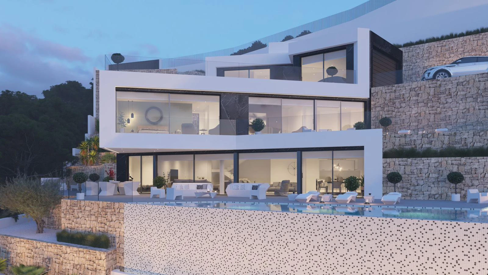 Exclusiva Villa Moderna con Vistas Panorámicas al Mar en Raco de Galeno, Benissa
