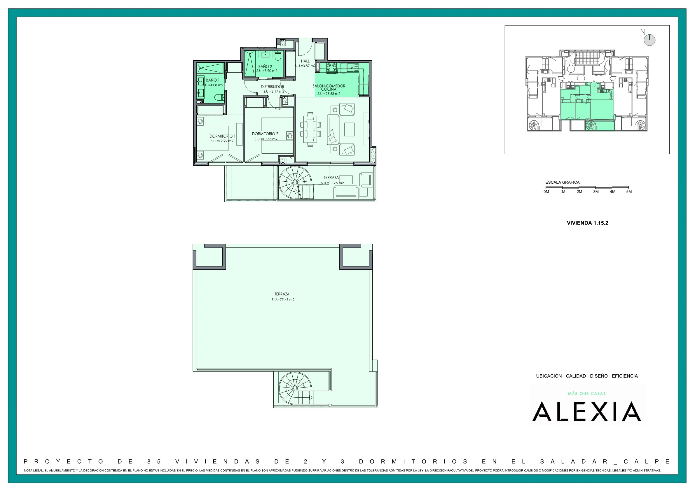 ¡Oferta exclusiva! Ático con solárium y vistas al mar en Calpe – Parking extra incluido