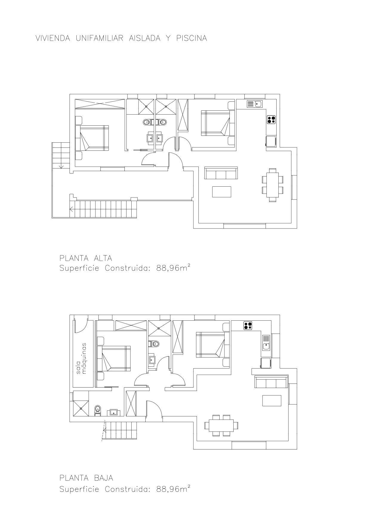 Disfruta en familia de esta casa de 4 dormitorios con 2 viviendas independiente en Calpe