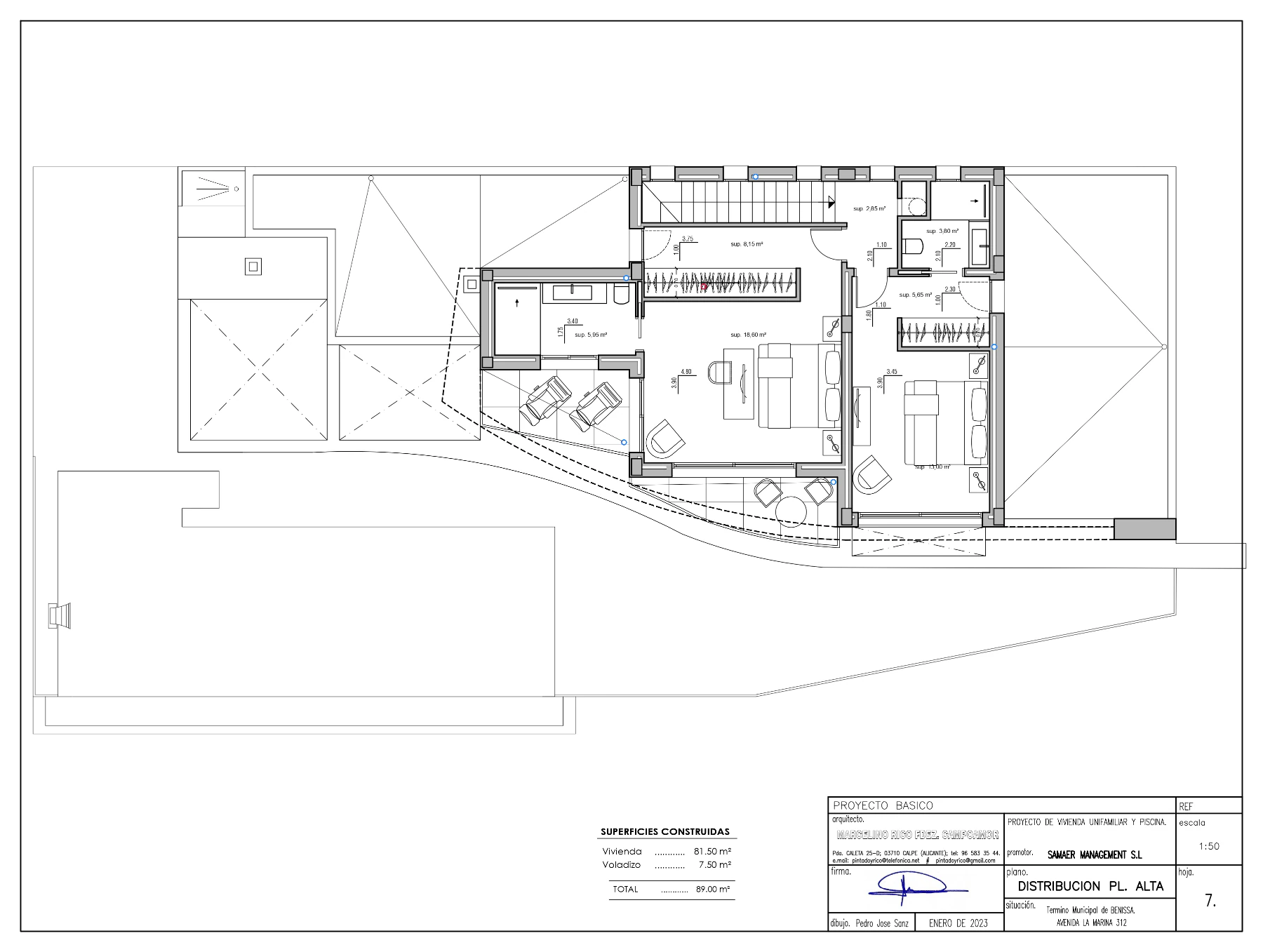 VILLA LUJOSA CONSTRUIDA POR GH COSTA BLANCA DISTANCIA AL MAR ANDANDO