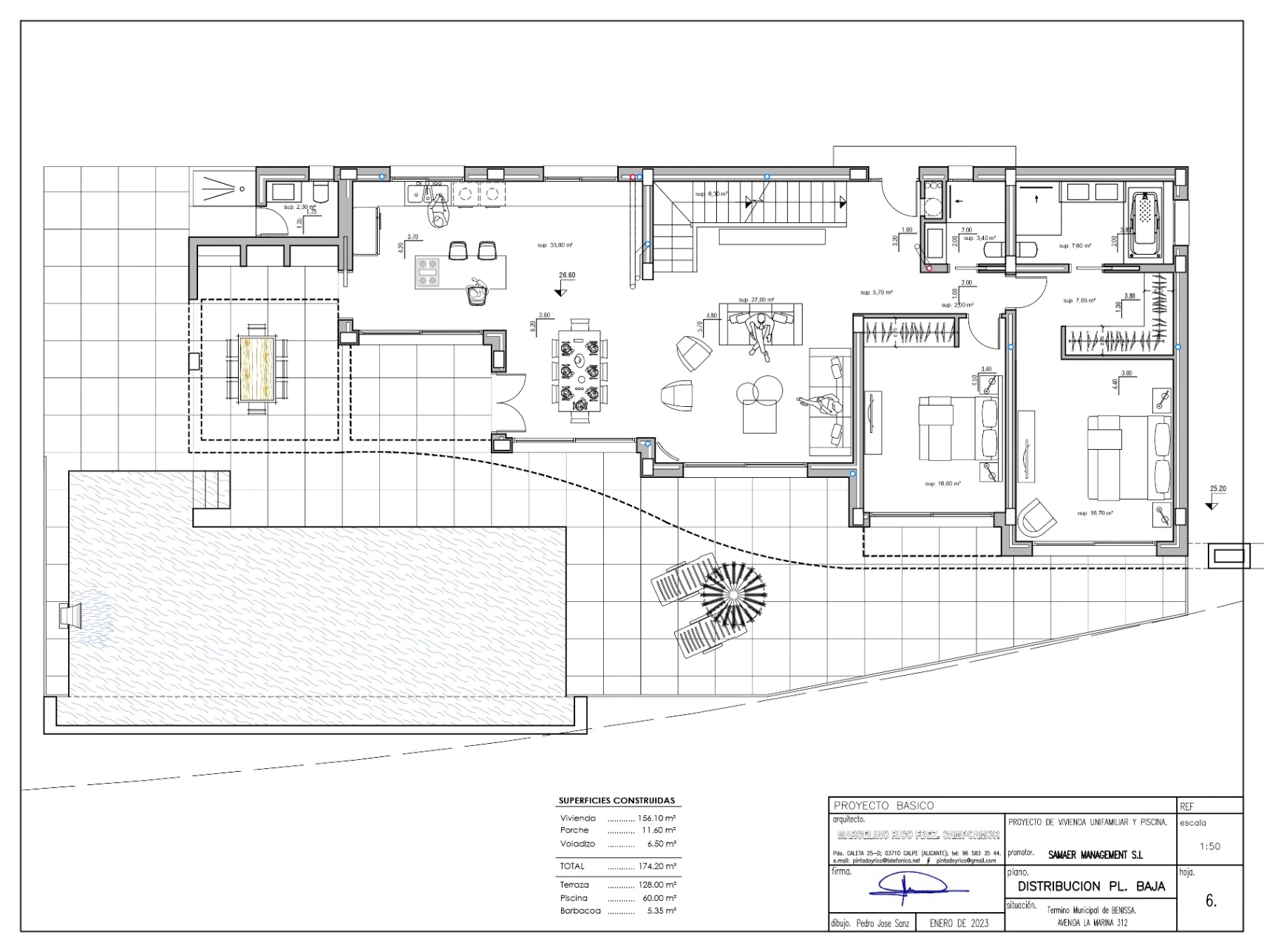 VILLA LUJOSA CONSTRUIDA POR GH COSTA BLANCA DISTANCIA AL MAR ANDANDO