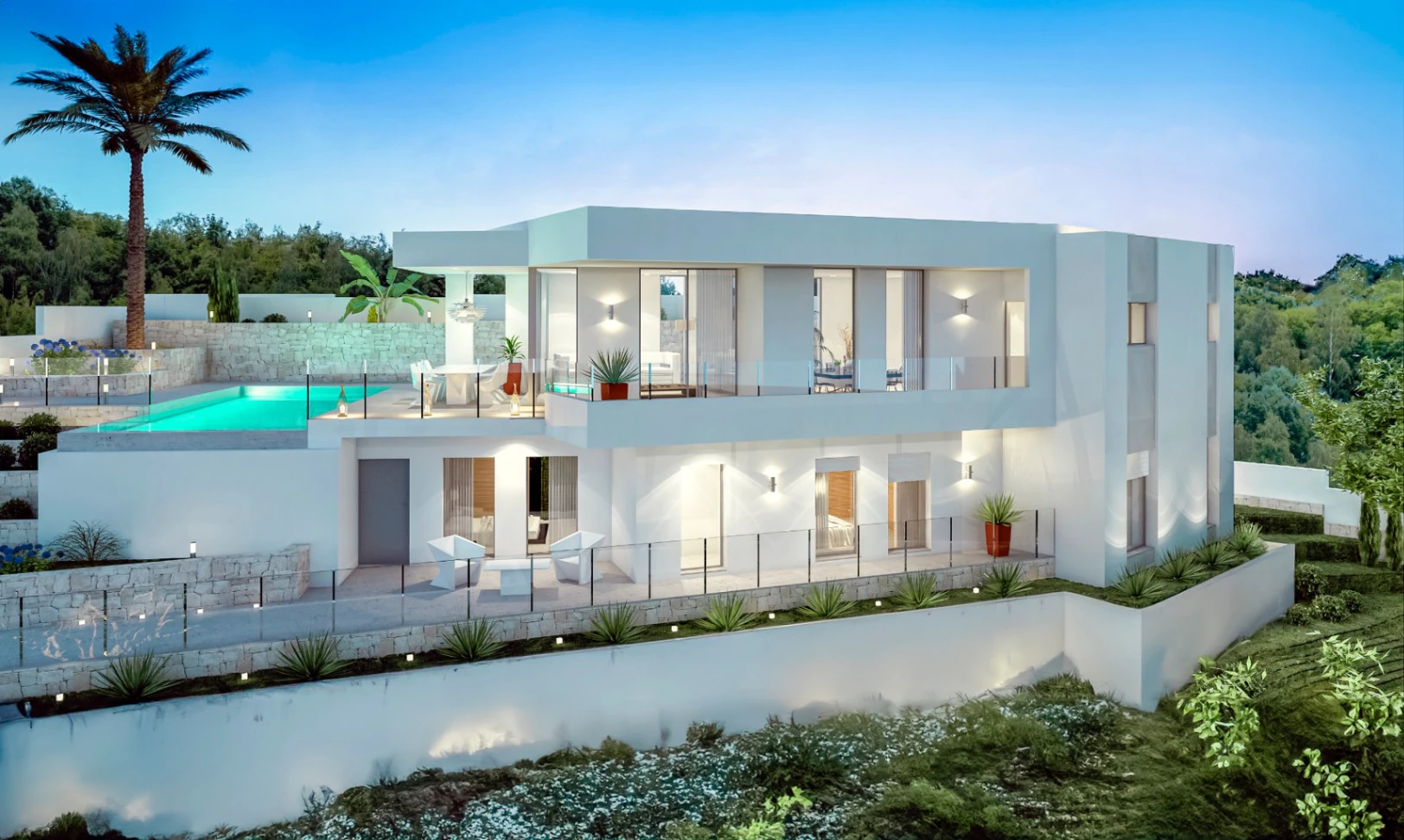 VILLA MODERNA EXCLUSIVA EN MORAIRA: ENTRE MONTAÑAS Y VIÑEDOS, ENTRE LUJO Y NATURALEZA