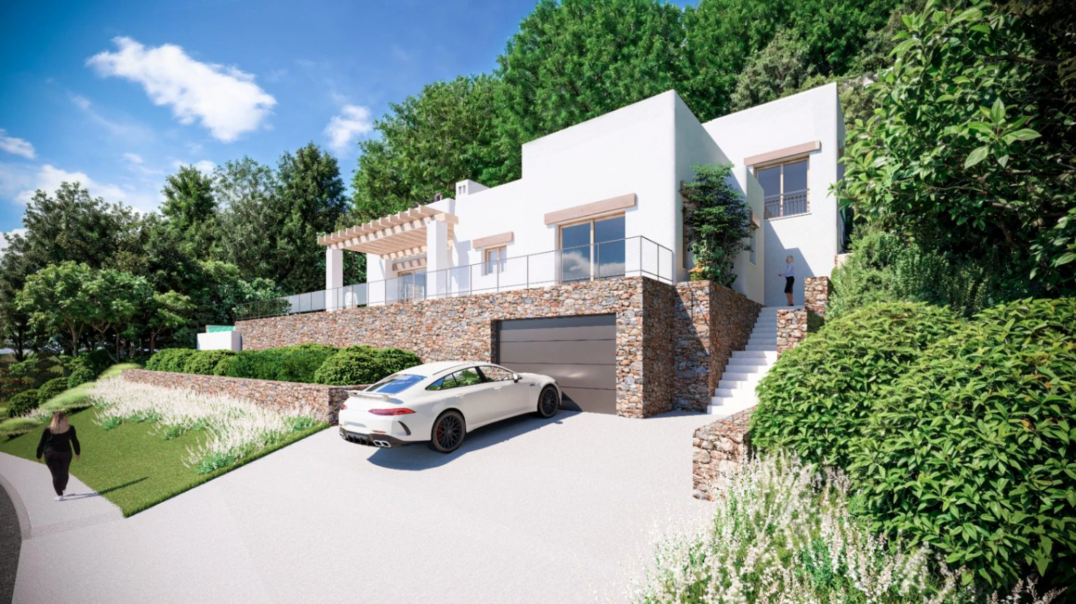 Villa de Estilo Ibicenco – Elegancia Moderna y Vida Mediterránea