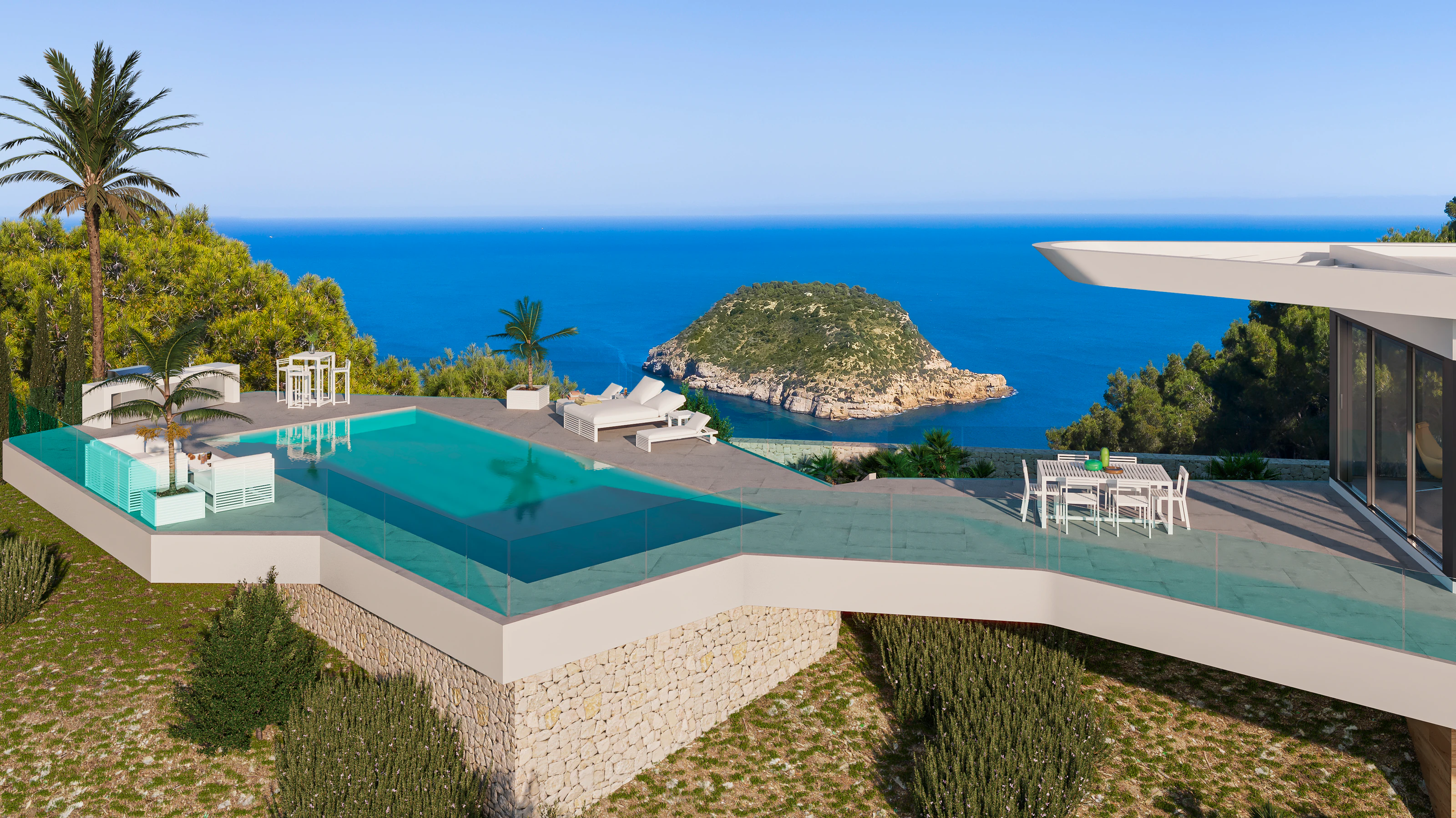 VILLA EN PRIMERA LINEA DE MAR EN JAVEA