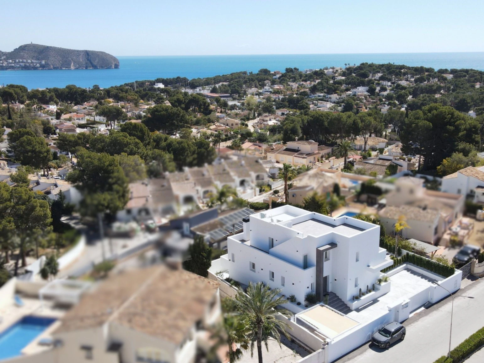 Villa de Diseño Contemporáneo, vistas al mar, a un Paso de Moraira