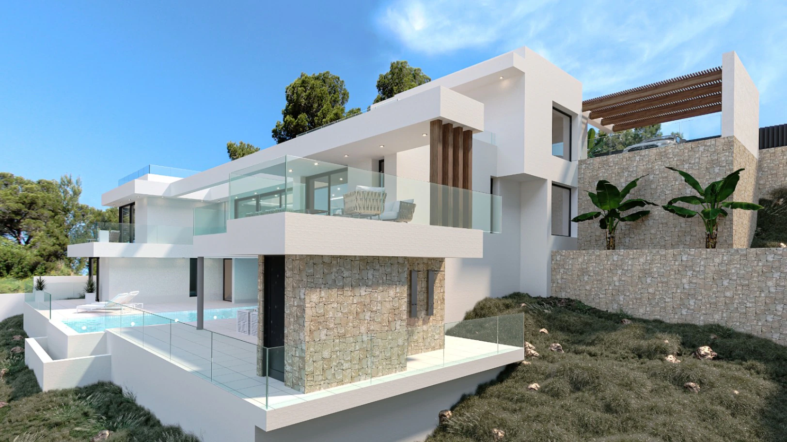 Elegante Villa de Obra Nueva en Calpe con Espectaculares Vistas al Mediterráneo